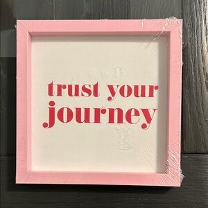 Pink Framed Inspirational Wall Art